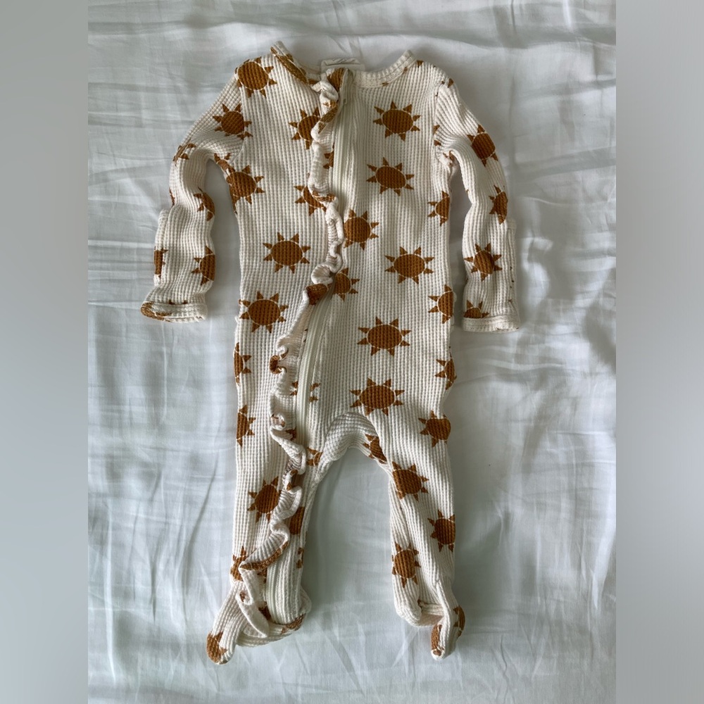 SpearmintLOVE ruffle footie sun
